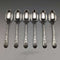 Around 1875 Set of 6 English Antique Silver Plated Teaspoons