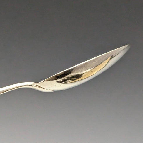 1884 British antique sterling silver teaspoon set of 6 in a case