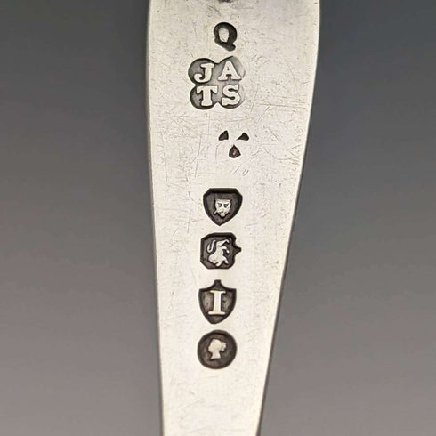 1884年 英国古董纯银茶匙六件套(带盒)