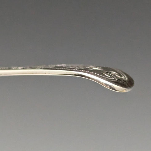 1884 British antique sterling silver teaspoon set of 6 in a case