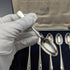 1935 British Vintage Sterling Silver Multi-Hallmark Teaspoon Set of 6 in Case