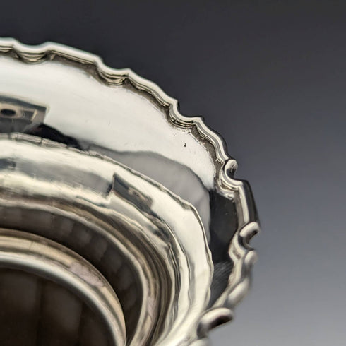 1928年 英国ヴィンテージ 純銀製 花瓶 ペア 473g ケース入 Adie Brothers