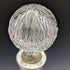 British Vintage Cut Glass Silver Plate Decorated Decanter Pair