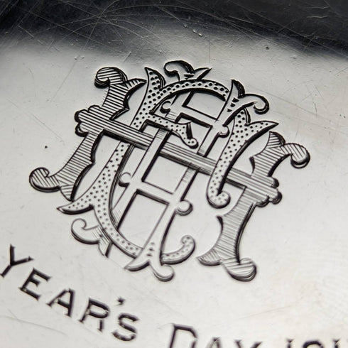 1910年 英国アンティーク 純銀製 鏡面仕上げ カードケース 79g E J Trevitt