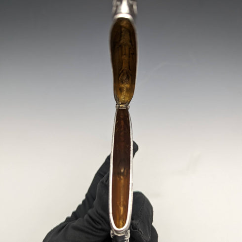 1910年 英国アンティーク 純銀製 鏡面仕上げ カードケース 79g E J Trevitt