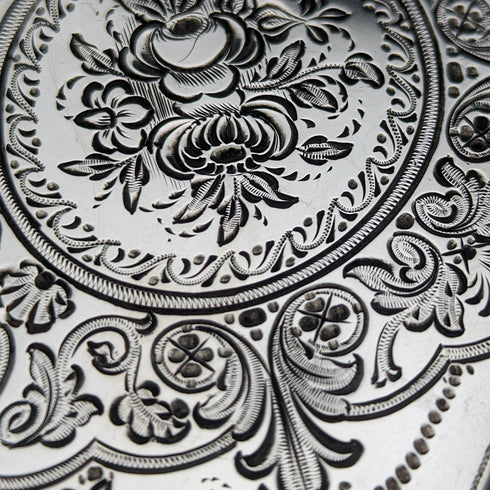 1869年 英国アンティーク 純銀製 変形カードケース 92g ROBERT THORNTON