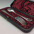 Around 1895 English Antique Silver Plated Christening Cutlery Set Henry Atkin Case Included