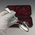 Around 1895 English Antique Silver Plated Christening Cutlery Set Henry Atkin Case Included