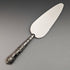 1970 British Antique Sterling Silver Handle Cake Server Harrison Brothers