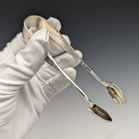 1908 年英國古董純銀糖鉗 30 克 Joseph Rodgers