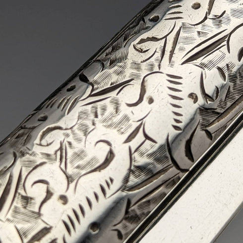 1897 年英國古董純銀折疊筆刀 Hilliard and Thomason 帶盒