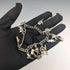 British vintage silver charm bracelet 46g