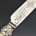 Around 1870 British Antique White Pearl Shell Handle Dessert Cutlery 8 Pair Set in Wooden Box