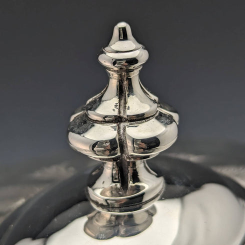 後期ビクトリアン 英国アンティーク シルバープレート製 ビスケットバレル ガラスインナー