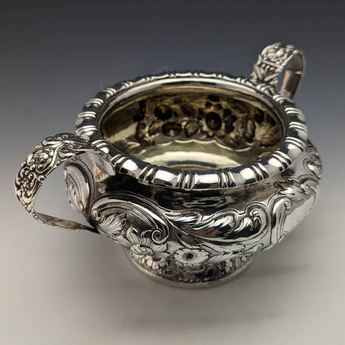 1830 年格魯吉亞英國古董純銀糖罐 437 克 Jonathan Hayne