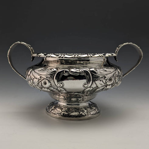 Azucarero de plata esterlina, antiguo británico, período georgiano, 1830, 437 g, Jonathan Hayne