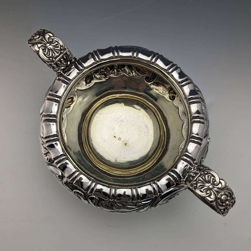 Azucarero de plata esterlina, antiguo británico, período georgiano, 1830, 437 g, Jonathan Hayne