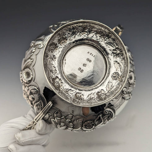 1830 年格魯吉亞英國古董純銀糖罐 437 克 Jonathan Hayne