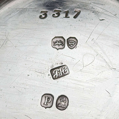 Azucarero de plata esterlina, antiguo británico, período georgiano, 1830, 437 g, Jonathan Hayne