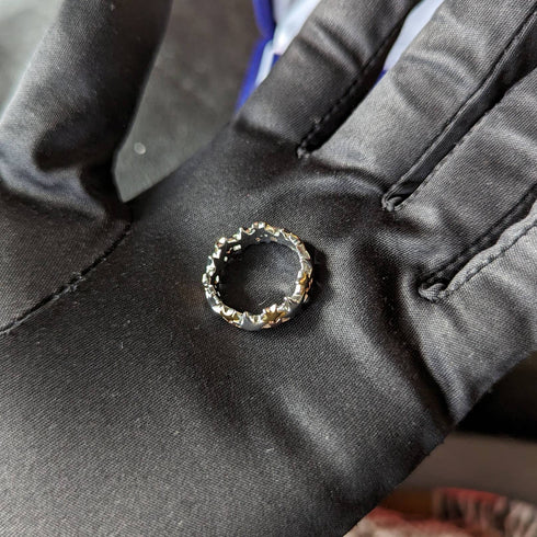 英國復古珠寶多色星星純銀戒指