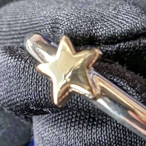 英國復古珠寶 9ct 金星純銀戒指