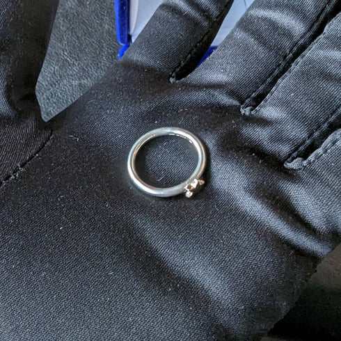 英國復古珠寶 9ct 金星純銀戒指