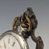 1940s Brass Chair Pocket Watch Holder Dark Red Seat