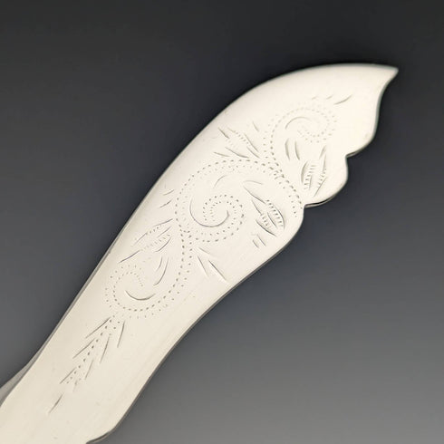 1938年 英国ヴィンテージ 純銀ハンドル ナイフ&スプーンセット Raeno Silver Plate Co