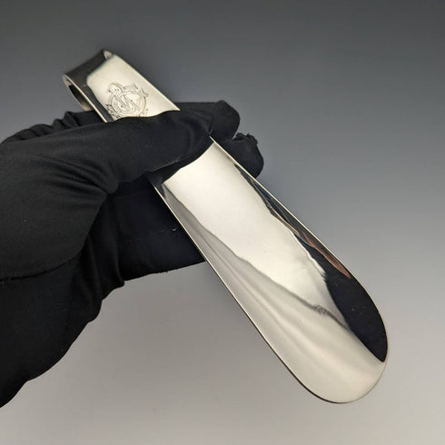 1927年 英国ヴィンテージ 純銀製シューホーン 靴べら Deakin and Francis