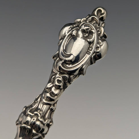 1899年 英国アンティーク 純銀ハンドル シューホーン 靴べら ES Barnsley