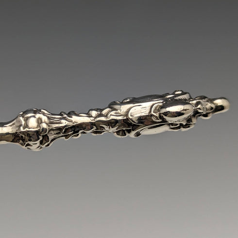 1899年 英国アンティーク 純銀ハンドル シューホーン 靴べら ES Barnsley