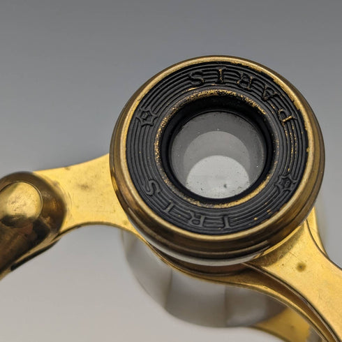 フレンチヴィンテージ 白蝶貝装飾 ハンドル付きオペラグラス IRIS PARIS