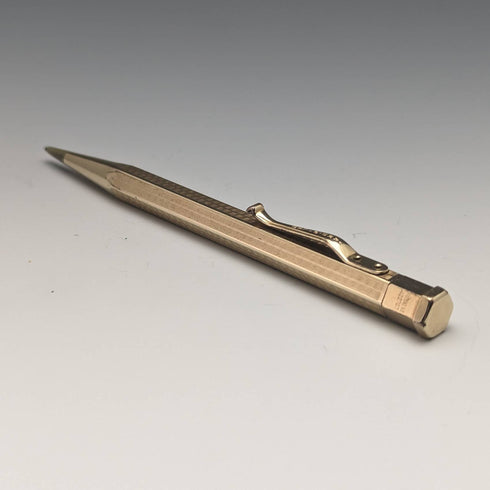 British Vintage Yard O Red Rolled Gold Hexagon Propelled Pencil