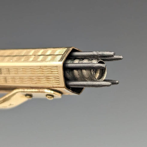 英国ヴィンテージ ヤード・オ・レッド ロールドゴールド製 ヘキサゴン 推進式ペンシル