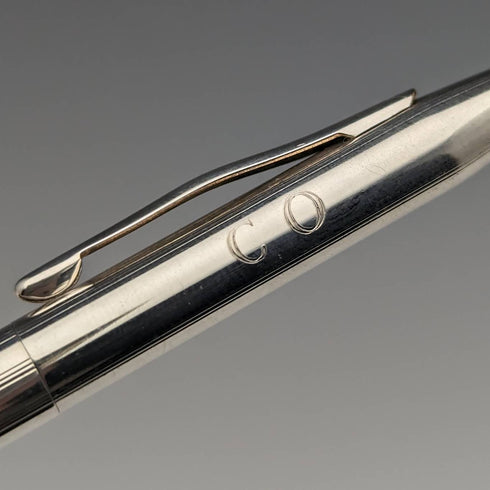 ヴィンテージ クロス(CROSS) 純銀製 ボールペン ケース入