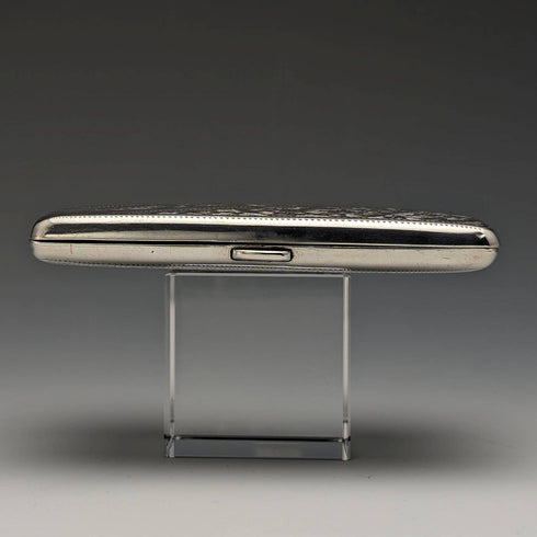 1899年 英国アンティーク 純銀製 両開き型カードケース 94g