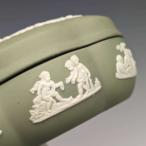British Vintage Wedgwood Jasperware Box Accessory Case