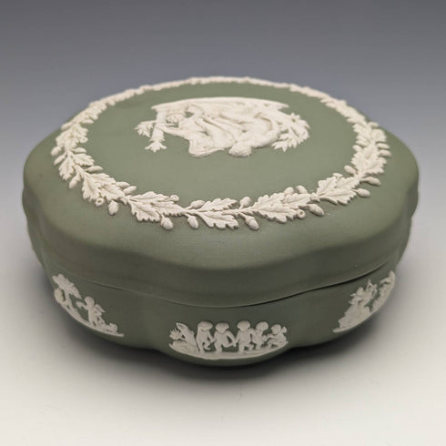 英國復古 Wedgwood 碧玉器盒配件盒