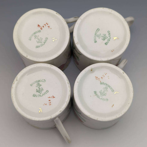 1930年代左右 英國Bridgewood 小杯碟組 4套