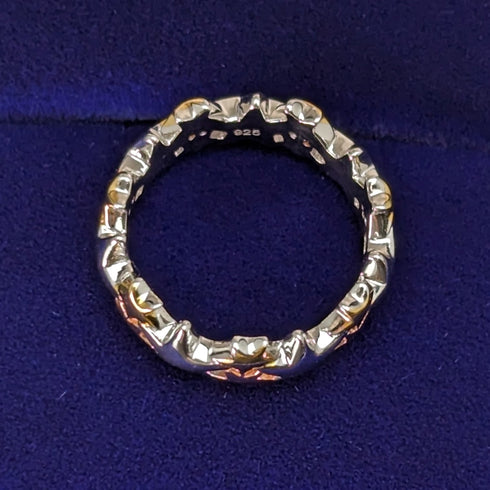 英國復古珠寶多色星星純銀戒指