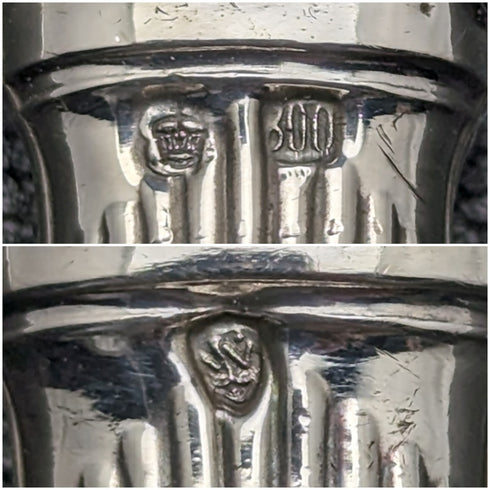 20 世紀早期德國古董餐具 800 銀柄