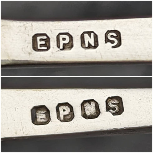 1920年頃 英国アンティーク シルバープレート製 フィッシュカトラリー6ペアセット 箱入り