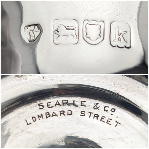 1905 British antique sterling silver cream jug 160g