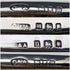 1927 British Vintage Sterling Silver & Leather Handle Brush Set of 4 Collet and Anderson